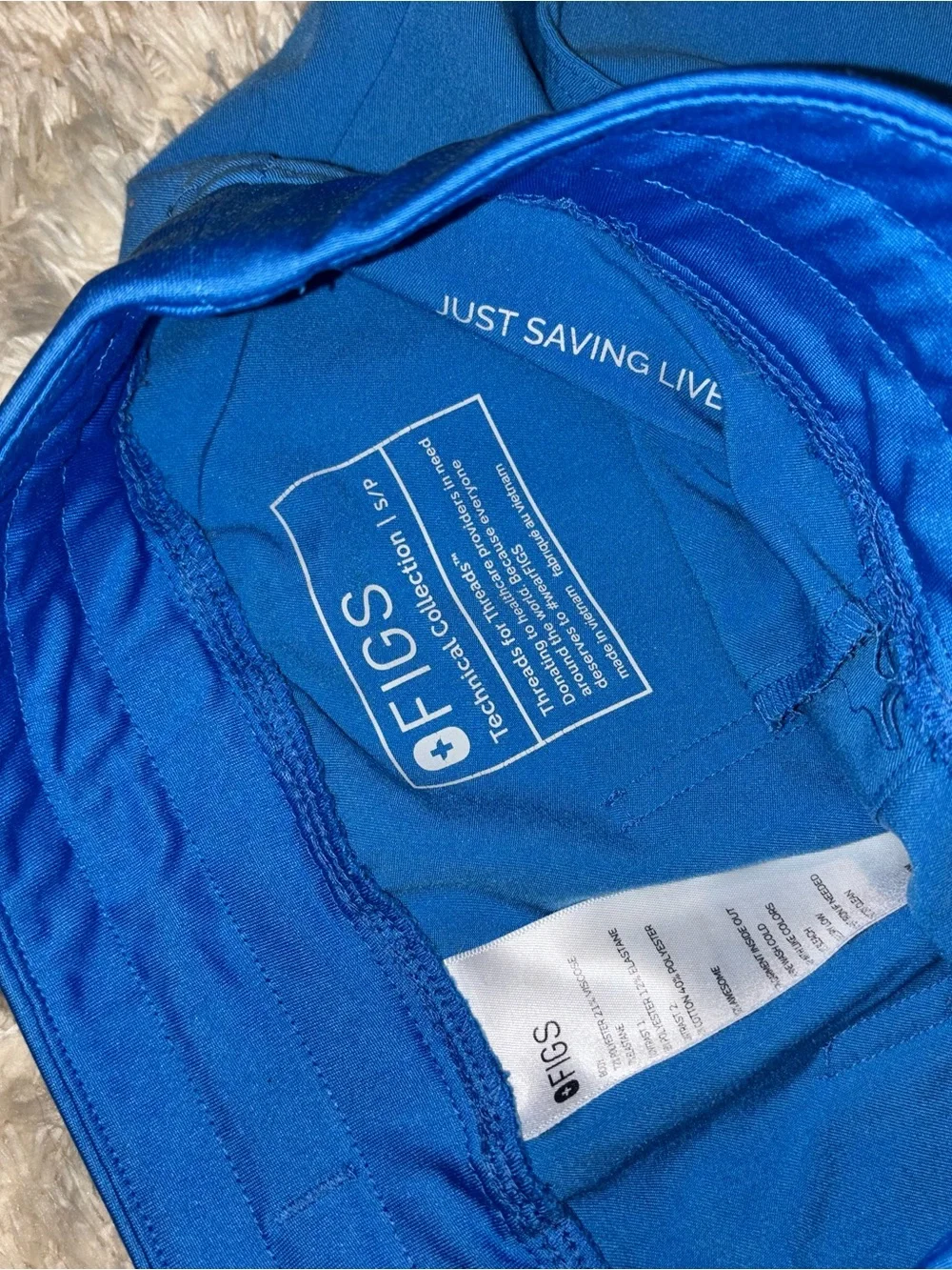 FIGS scrubs set - limited edition technical collection blue color